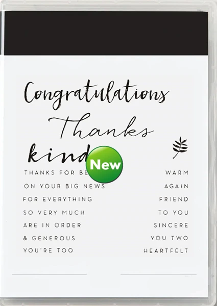 

Latest 2023 Mini Catalog Clear Stamp Congratulation Sentiments Scrapbooking Frame Card Craft no Cutting Dies