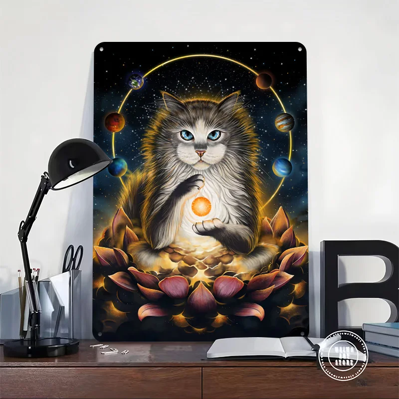 Enlightenment of Ragdoll Printed Poster Customized Retro Wall Art Vintage Metal Tin Signs for Home Gaming Room Decoration Cozy