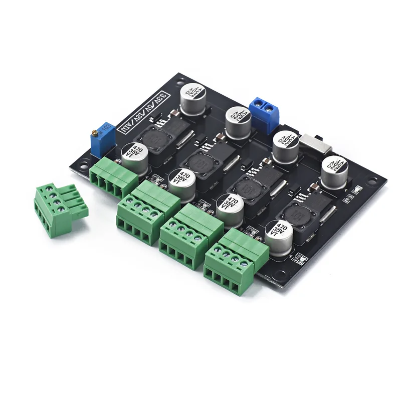 LM2596 Multi Channel Switching Power Supply Power Supply Module 3.3V/5V/12V/ADJ Adjustable Voltage Output Power Supply Module