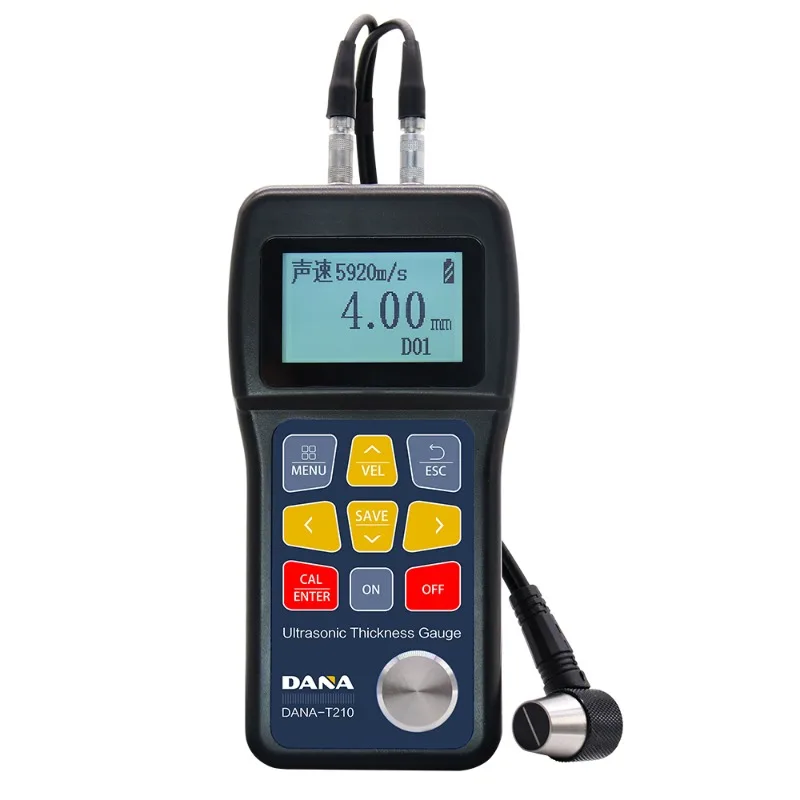 DANA-T210 Ultrasonic Digital Thickness Gauge UTG Electromagnetic Plastic Ceramics Glass Composites Epoxies Fiberglass FRP