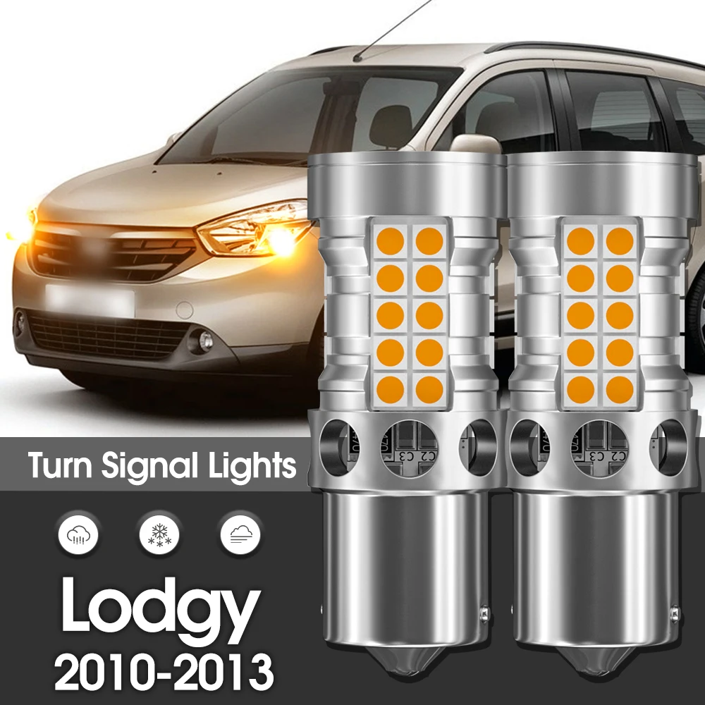 

Canbus LED Turn Signal Light Lamp 2pcs Accessories For Dacia Lodgy 2010 2011 2012 2013