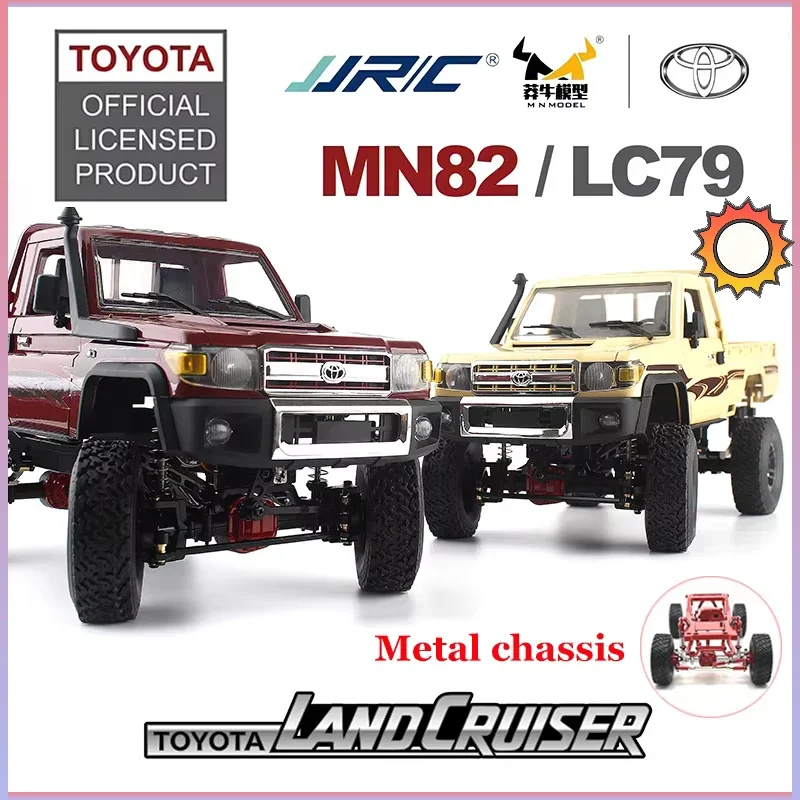 Metal MN82 Remote Controlled Climbing Off-road Vehicle 1:12 Full Scale 4WD for Toyota LC79 Simulation RC Model Children Toy