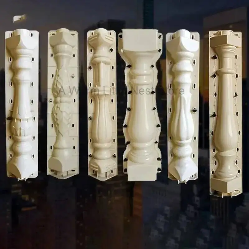 Prefabricated Vase Column Home Balcony Guardrail Mold Self-built Building Stair Handrail Railing Cement Fence Roman Column Mold