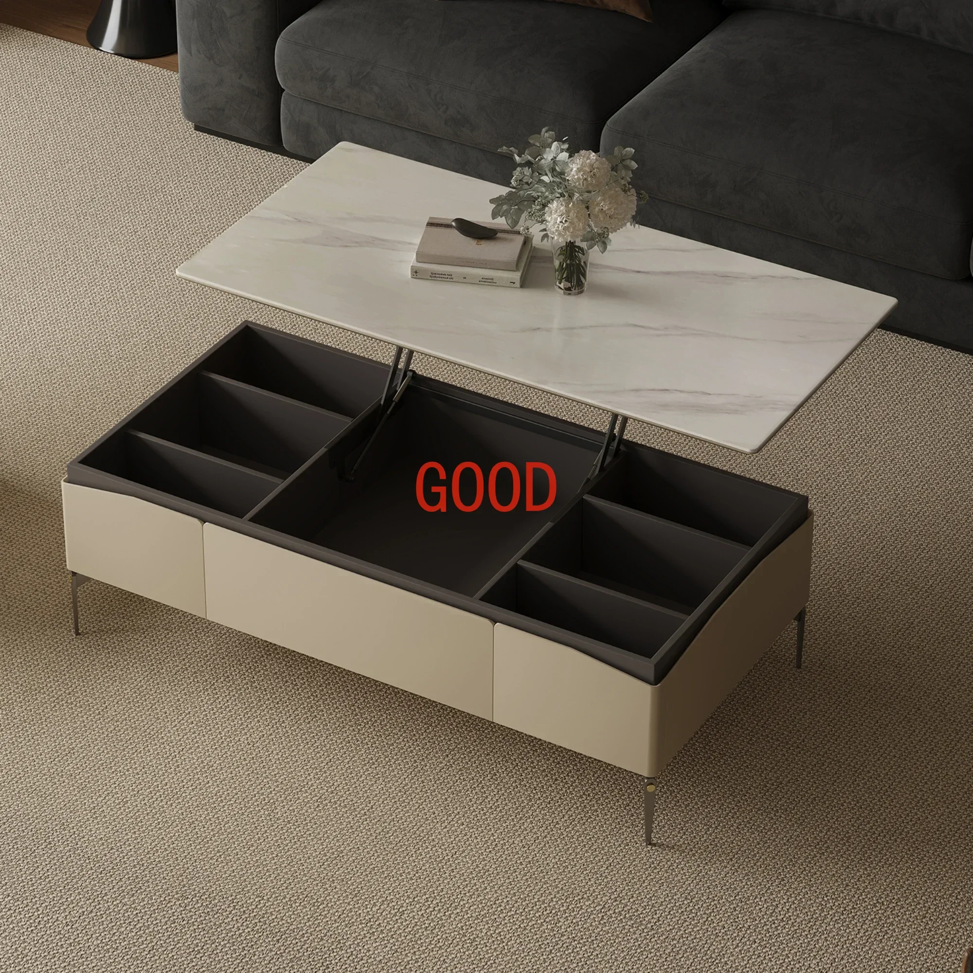 Lifting Coffee Table Small Apartment Home Minimalist High-End