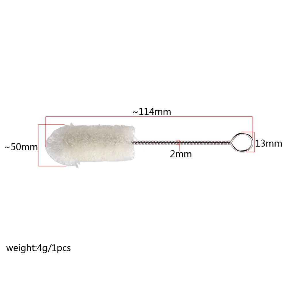 

1Pcs Fluff Mouthpiece Cleaning Brush Metal Handle Trumpet Woodwind Instrument Durable Multifunctional Tool Cleaning Brush