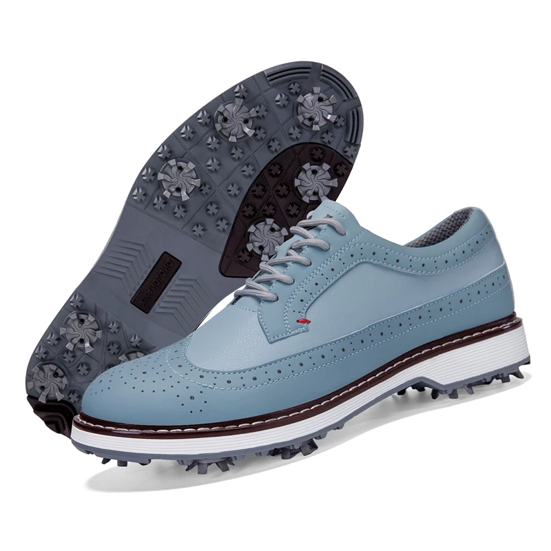 

High-Quality Men's Golf Shoes Men Leather Breathable Sports Shoes Professional Golf Competition Training Shoes Men Training Shoe