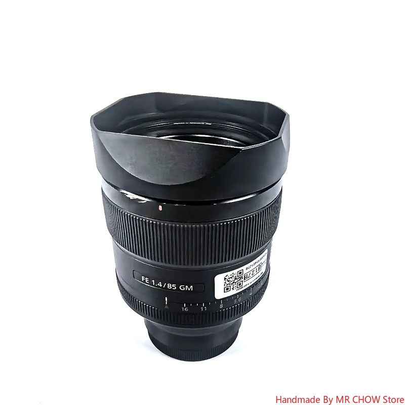غطاء محرك السيارة المعدني المربع لين لهاتف Sony FE 85mm F1.4 GM FE 85mm F1.4 GM II يأتي مع غطاء معدني