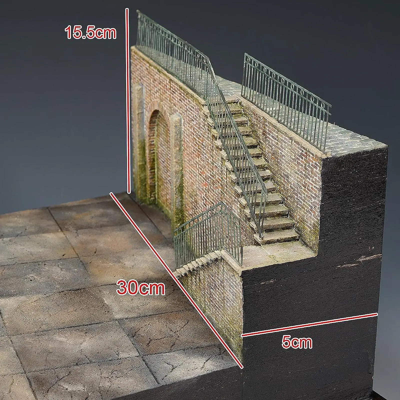 1/35 Building Model Kit, Sand Table Architecture Model, DIY Scene Factory, Easy Assembly, Micro Landscape Scenery Layout