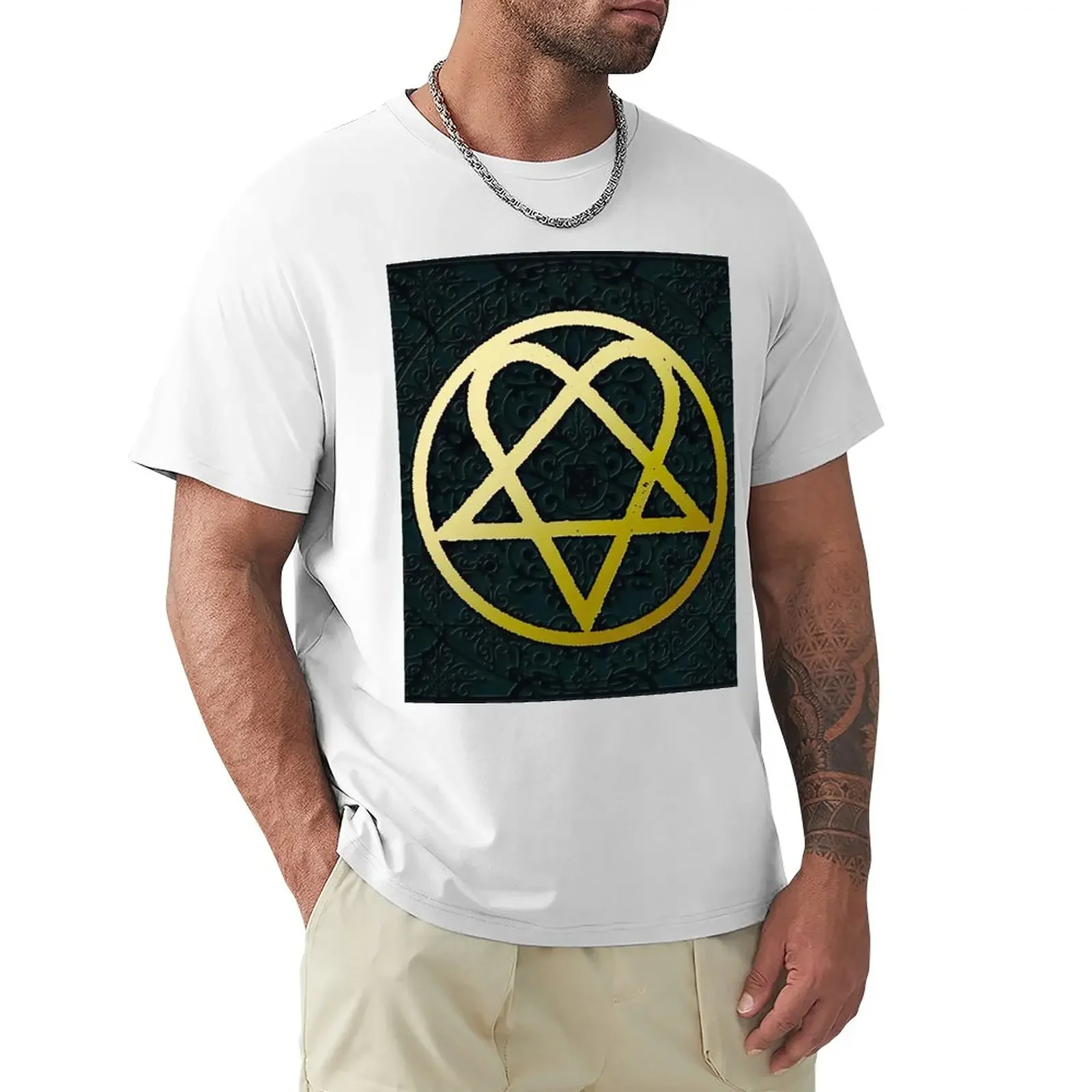 Heartagram Him Band Love Metal Cover Ville Valo Heartagram T-Shirt boys animal print sports fans men clothes