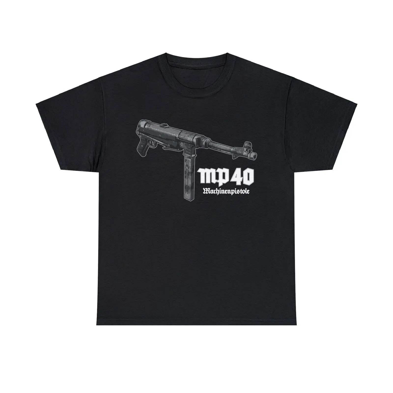 

MP40 Submachine Gun T-Shirt 100% Cotton O-Neck Short Sleeve Summer Casual Mens T-shirt Size S-3XL