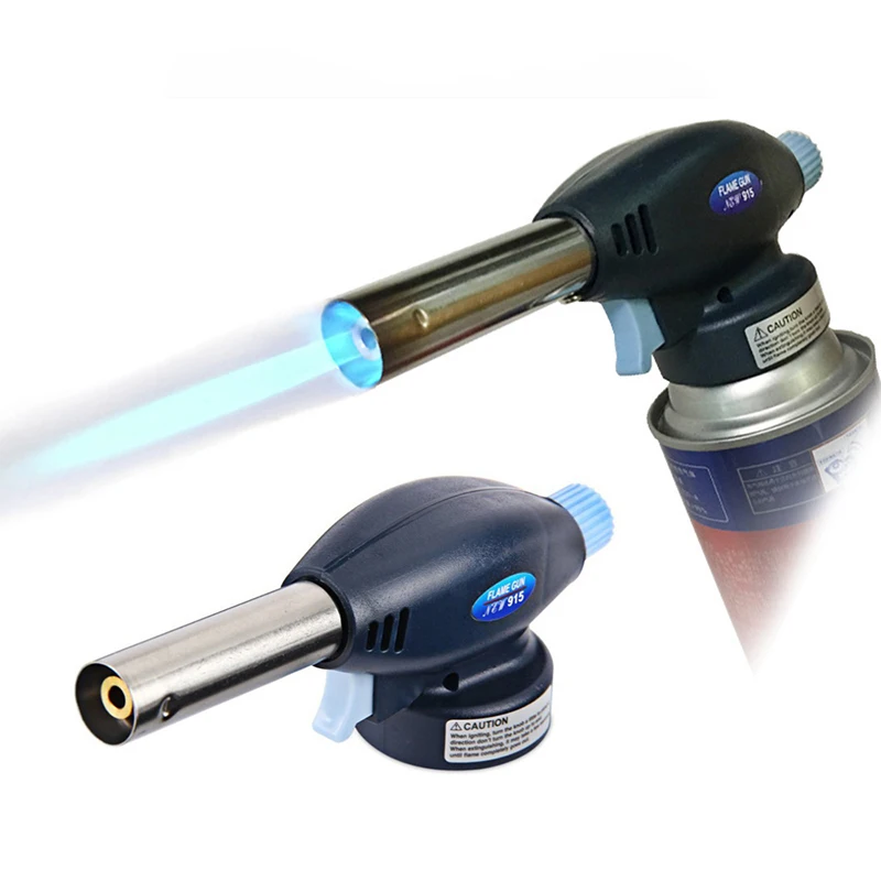 Torch Cooking AutoIgnition Gas Welding-Burner Welding Gas Burner Flame Gas Torch Flame Gun Blow For BBQ Camping Cooking