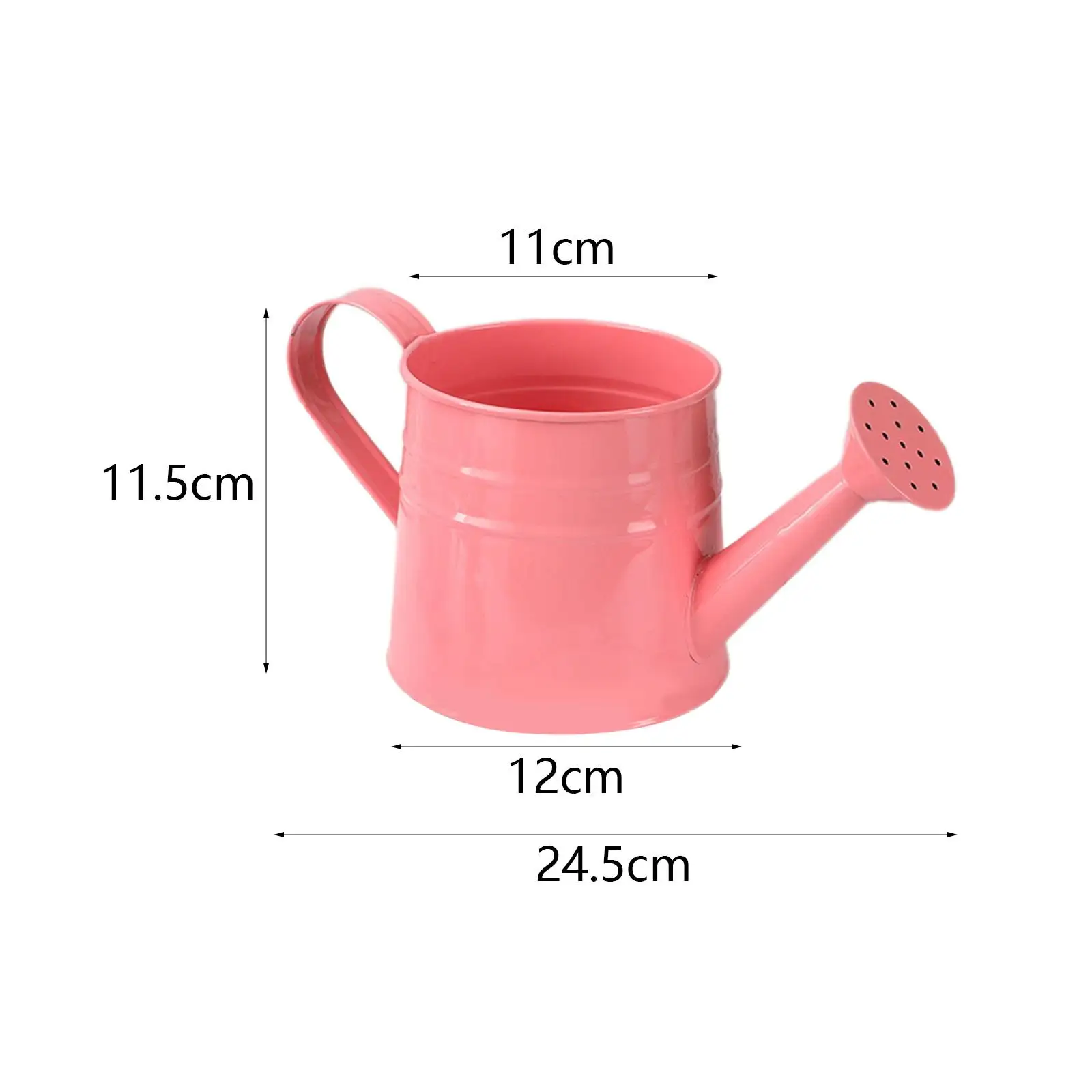 Iron Watering Can Vintage Design Garden Flower Kettle Portable Water Spraying Pot Sprinkle with Handle for Home Outdoor Balcony