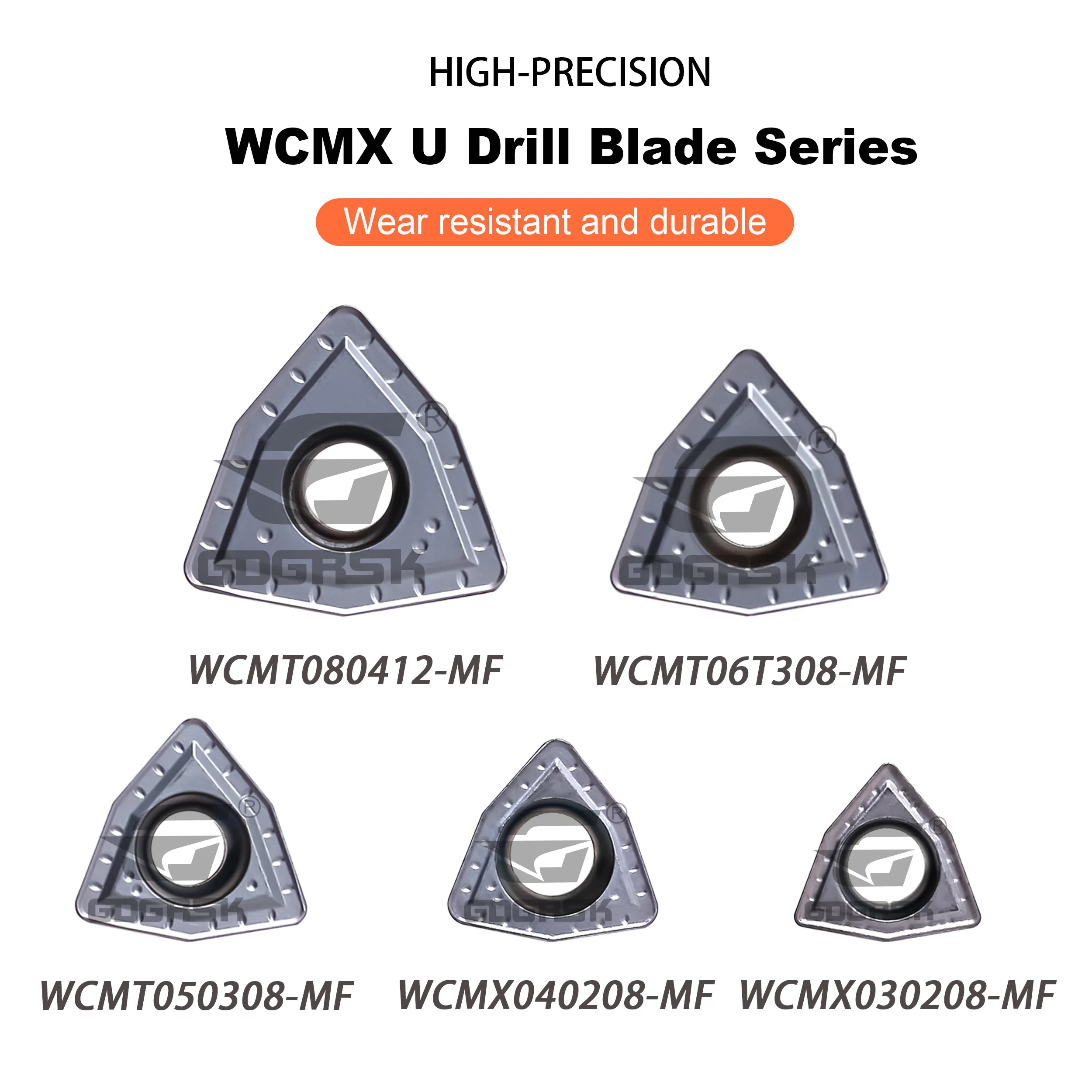 DESKAR WCMX030208/040208 WCMT050308/06T308/080412-MF LF6018S إدراجات مخرطة CNC المستخدمة لمعالجة أدوات الخراطة المصنوعة من الفولاذ المقاوم للصدأ #6