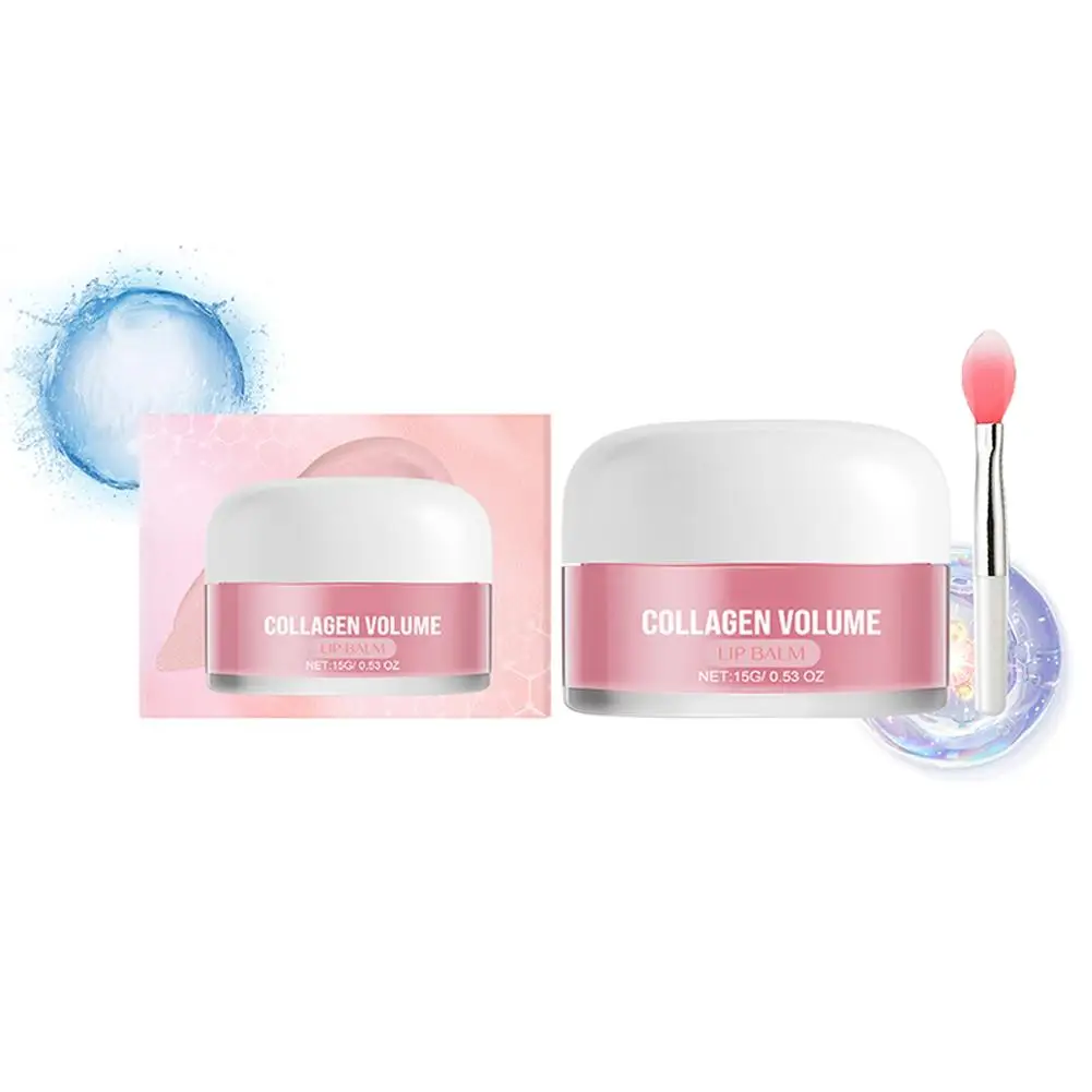 1 pçs lábio máscara de dormir noite cuidados com os lábios colágeno hidratante suave secura nutritivo linha labial creme frutas rosa bálsamo labial