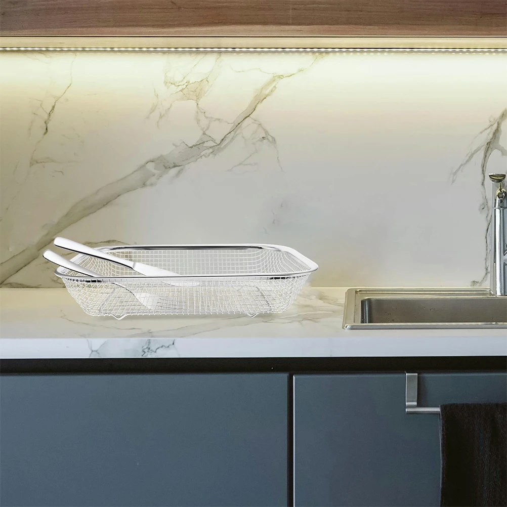 Cesta para lavavajillas de acero inoxidable, organizador de malla, almacenamiento de cubiertos y cubiertos, accesorio de cocina Universal, cesta Universal, 2 uds.