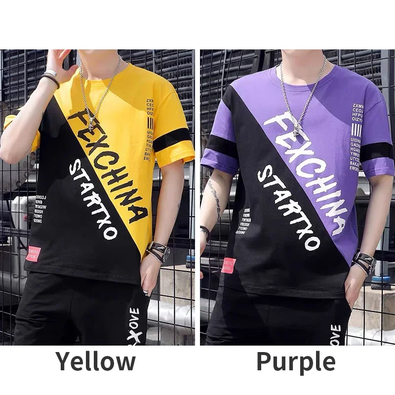 2pcs Men's t-shirts 2025 Summer Quick Drying Sports Outdoor Jogging Tshirt Student Workout Thin Short Sleeve T-shirts Two pieces