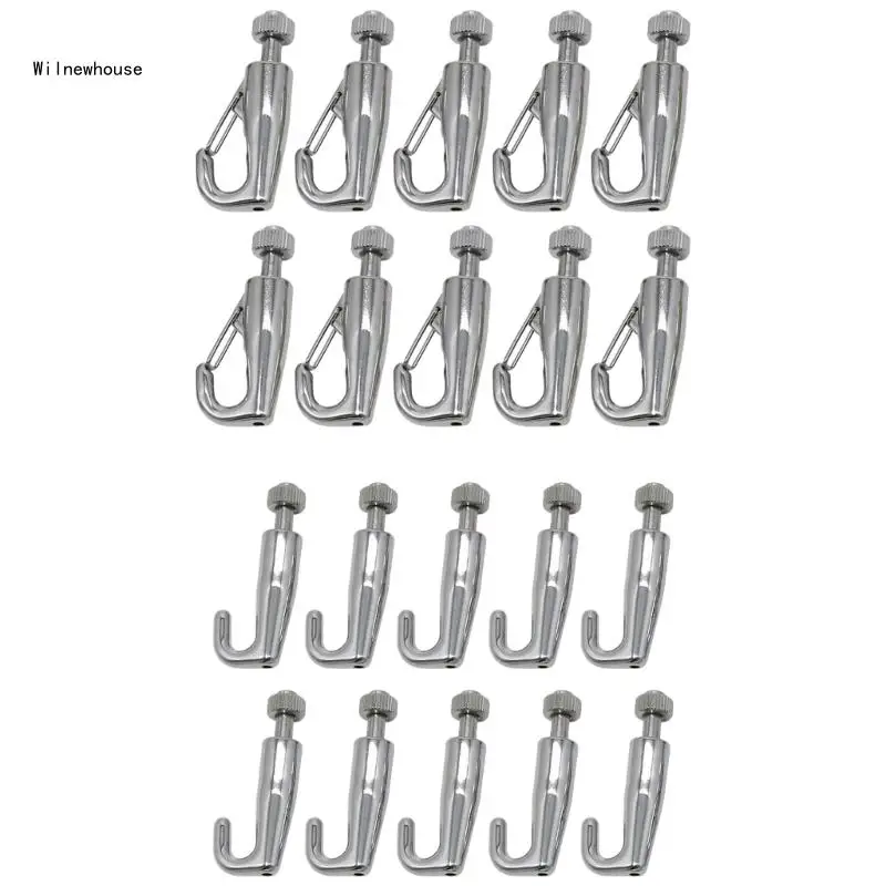 Pack of 10 Thickened Suspension Hooks for Gallery Use Stainless Steel Hangers Dropship