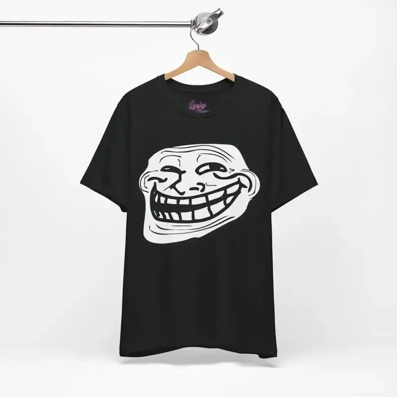 Troll Face Meme T Shirt Y2K 2000's Internet Funny Terrorcore Humo