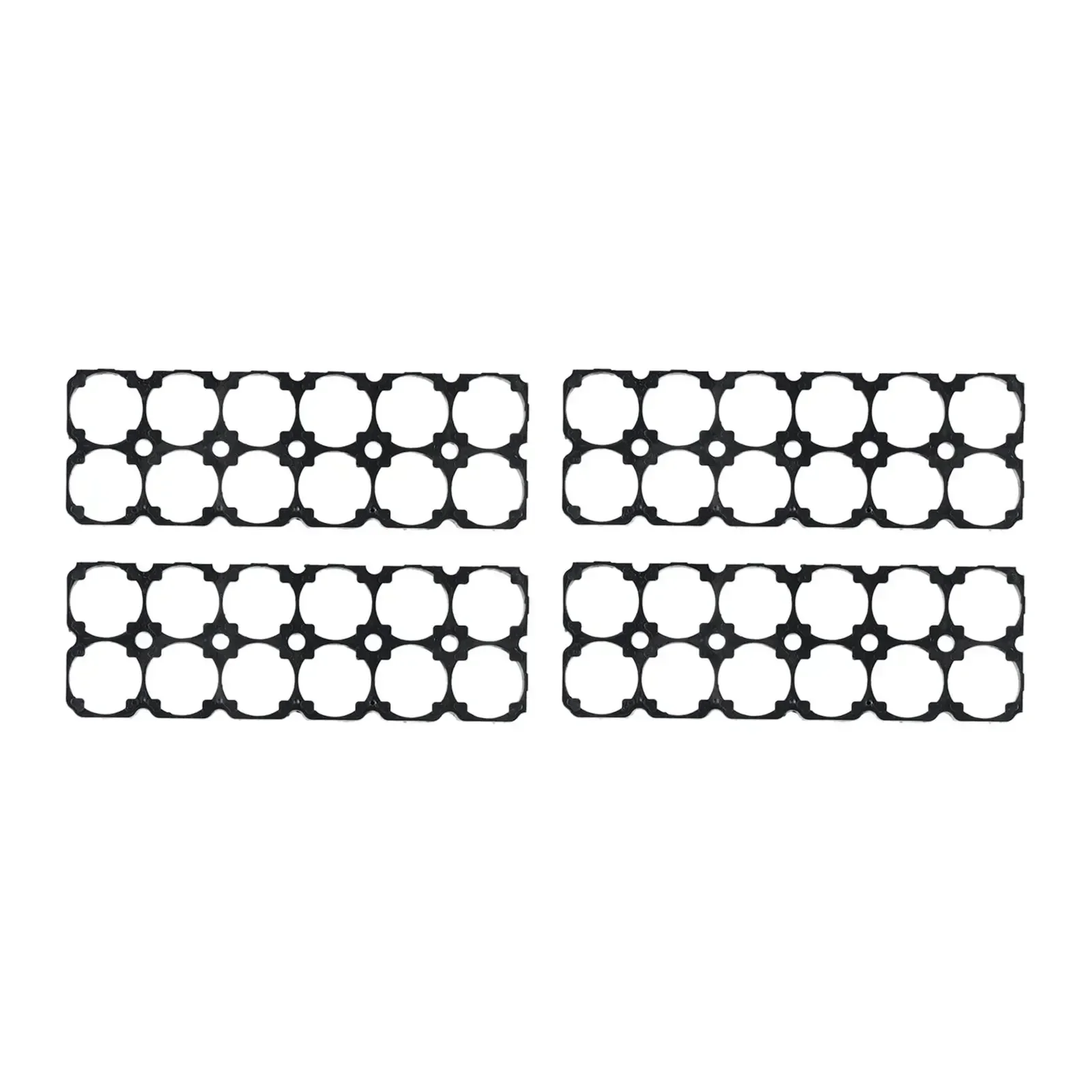 

4 шт. 21700 держатель батареи с пластиковым кронштейном в рамке, предназначенный для 2x6 батарей DIY Хранение и сборка батарей