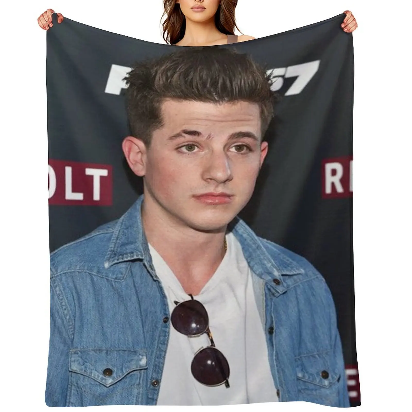 

Charlie Puth Photostream Throw Blanket Luxury Designer Designers Flannel christmas decoration Blankets