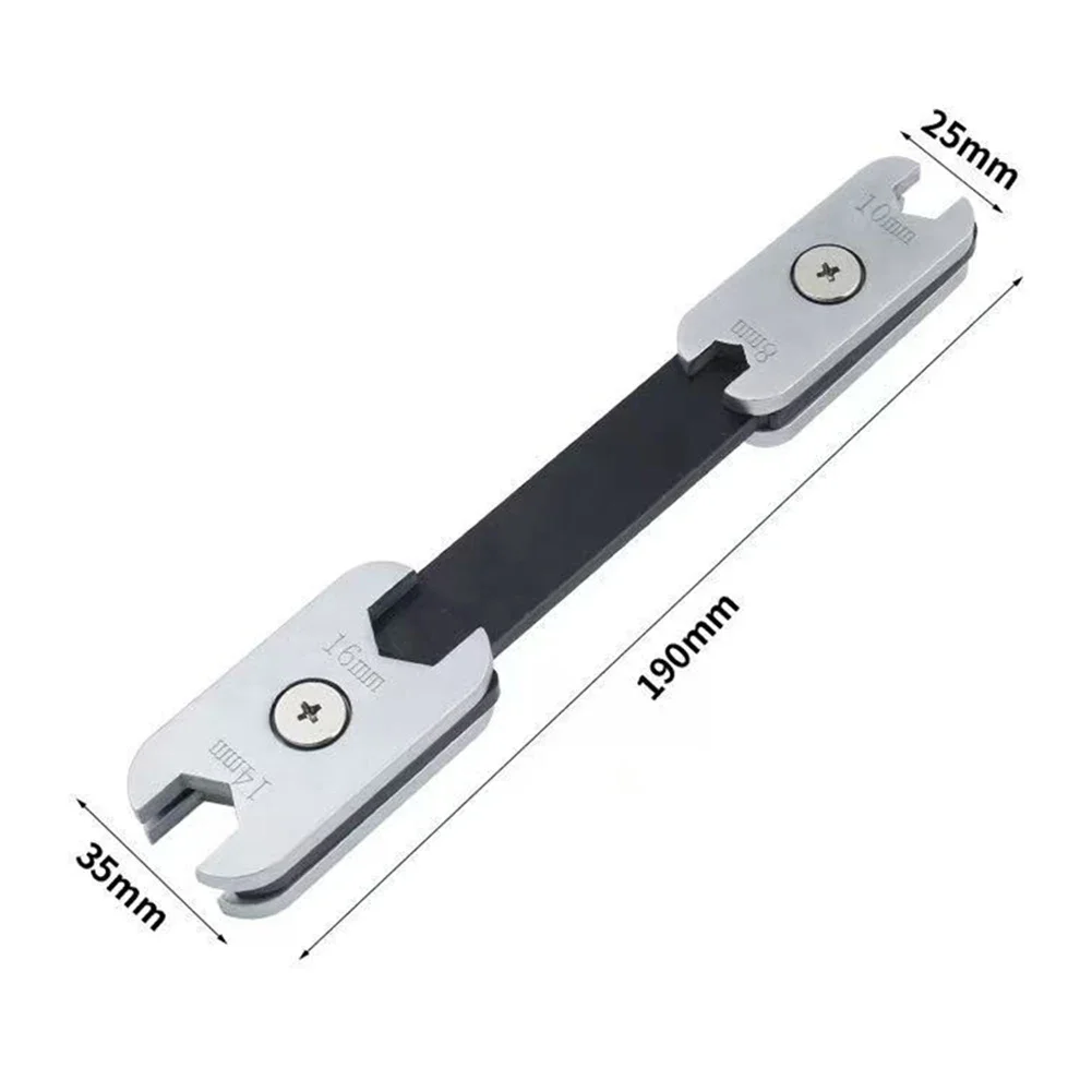 360 Degree Rotatable Wrench Ergonomic Grip Tool 8-in-1 Wrench Tool 360-Degree Rotation Fire-Hardening Treatment