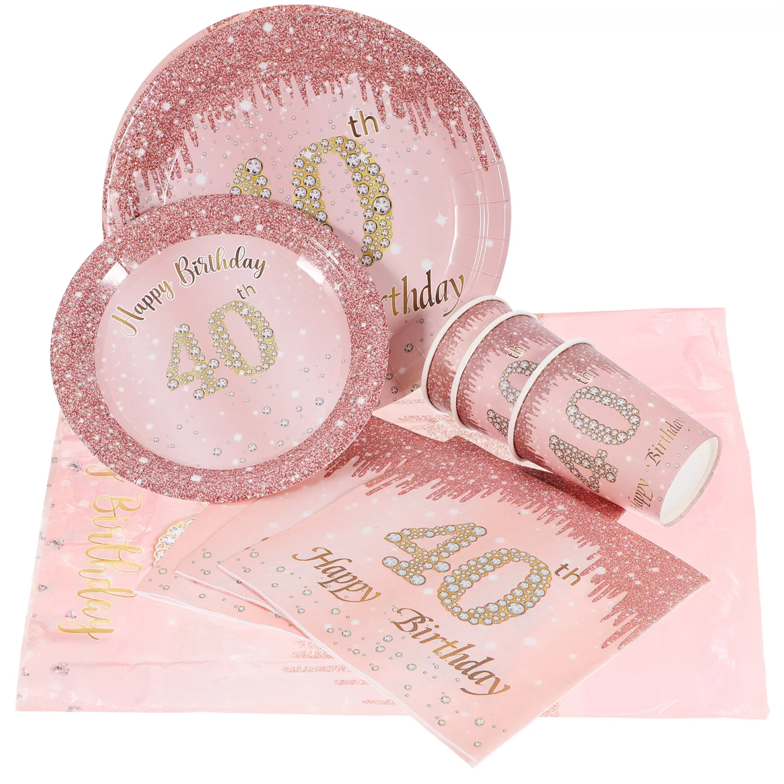 1set-party-tableware-set-glittering-paper-plates-napkins-tablecloth-birthday-theme-supplies-40th-birthday-party-decorations