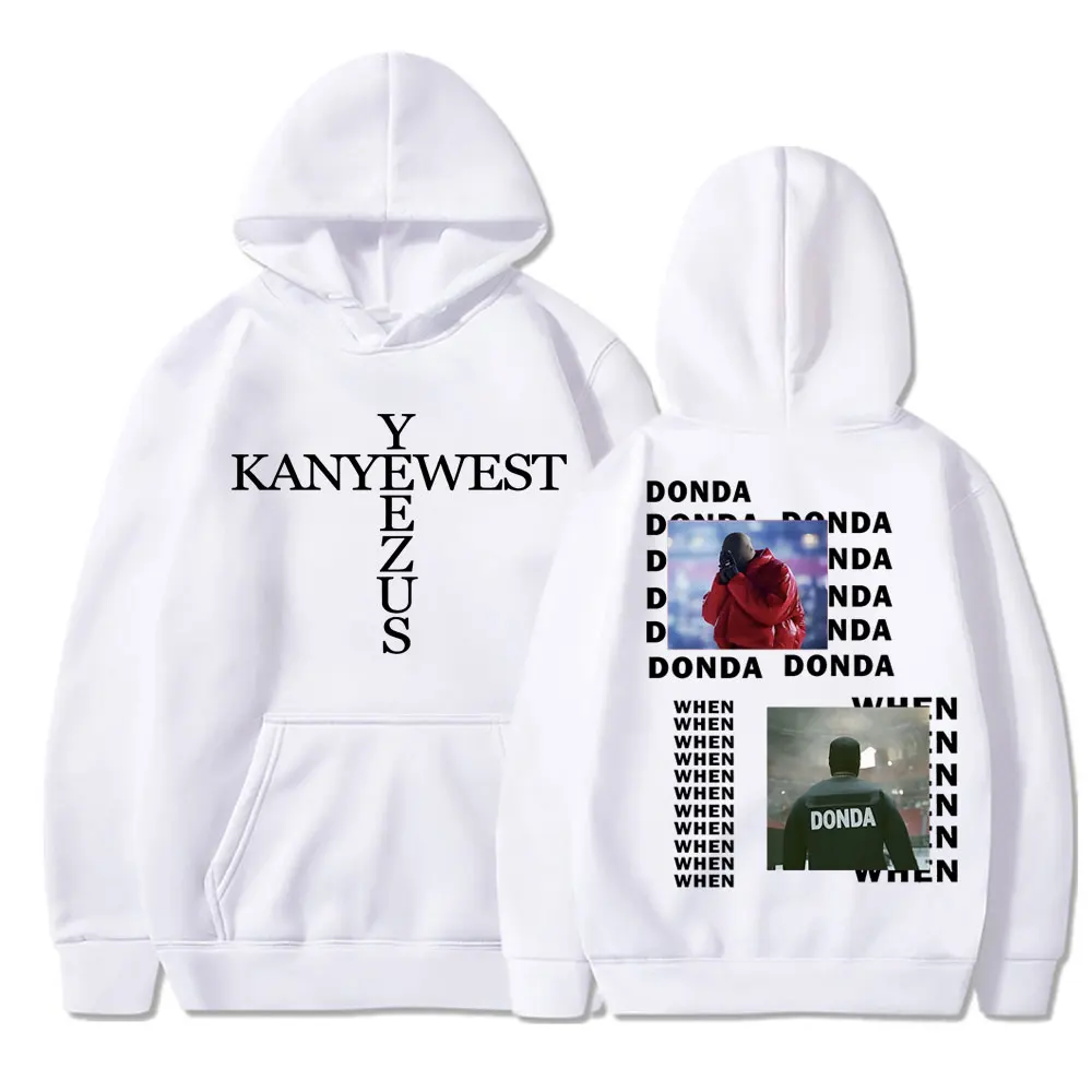 Rapper Kanye West Donda Graduation Hoodie Men's Fashion Hip Hop Y2k Clothes Pullover Warm Oversized Casual Sweatshirt Streetwear