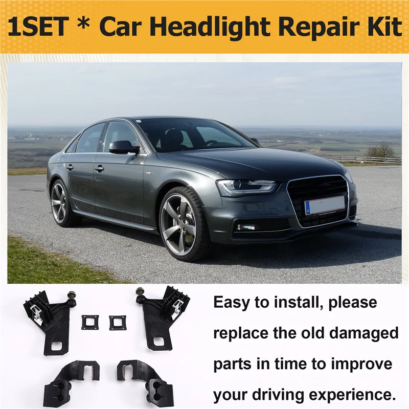 Auto Scheinwerfer Reparatur Kit Klaue Set 8K1941122 8K1941121 8K1941122A 8K1941121A Für A4 B8 2009-2012