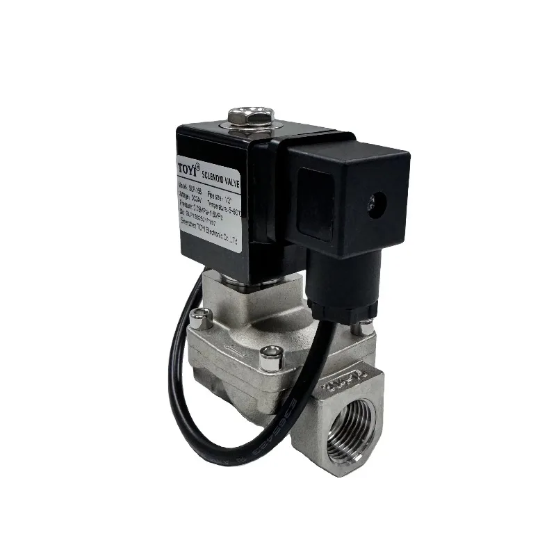 Electric Stainless Steel Solenoid Valve Customizable 1/2\"-2\" Normally Open/Normally Closed with Pilot