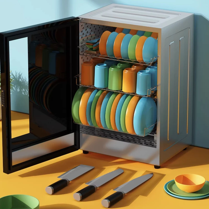 

Household Small Desktop Disinfection Cabinet High Temperature Sterilization for Bowl Chopsticks Tableware