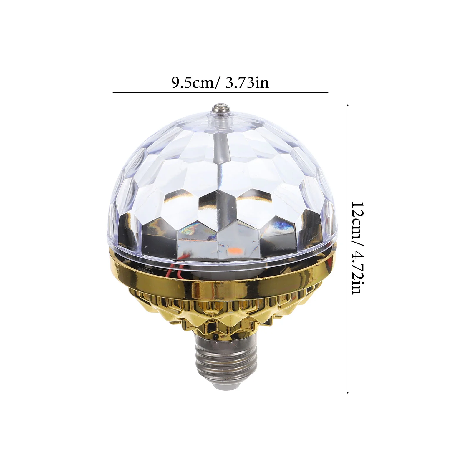 2 set di luci a sfera colorate, piccole lampadine LED da discoteca, lampadine Rgb rotanti colorate E27