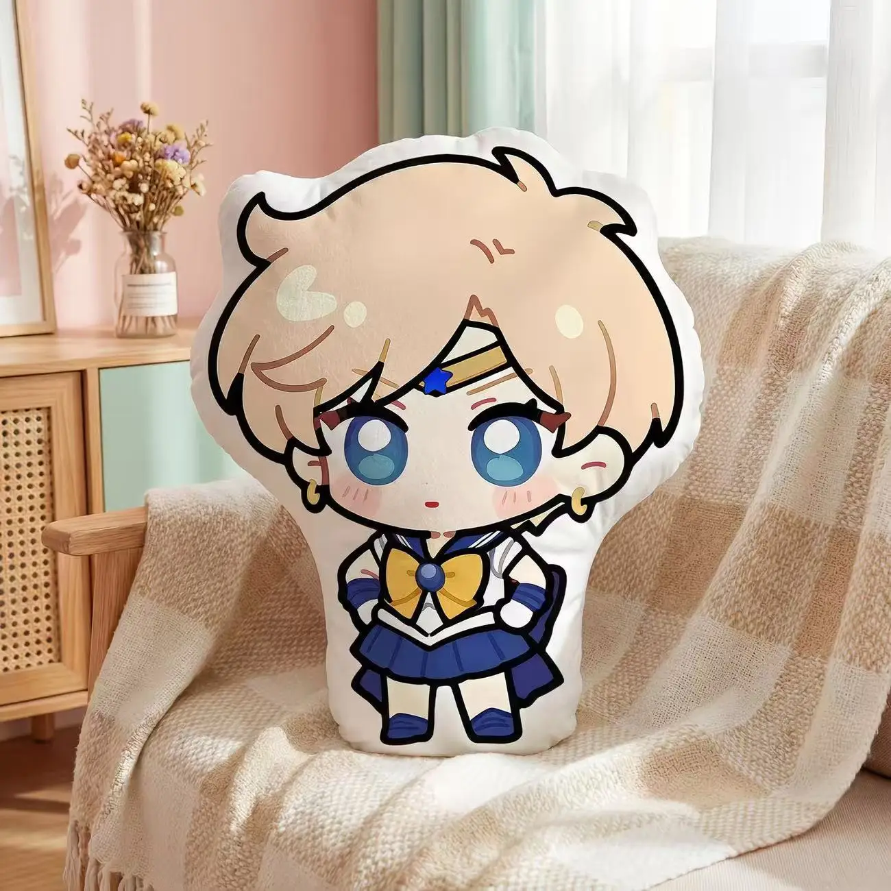 Cute Sailor Moon Plush Toy Throw Pillow Multi Style Portable Cartoon Peripherals Sofa Cushion Anime Headboard Back Birthday Gift