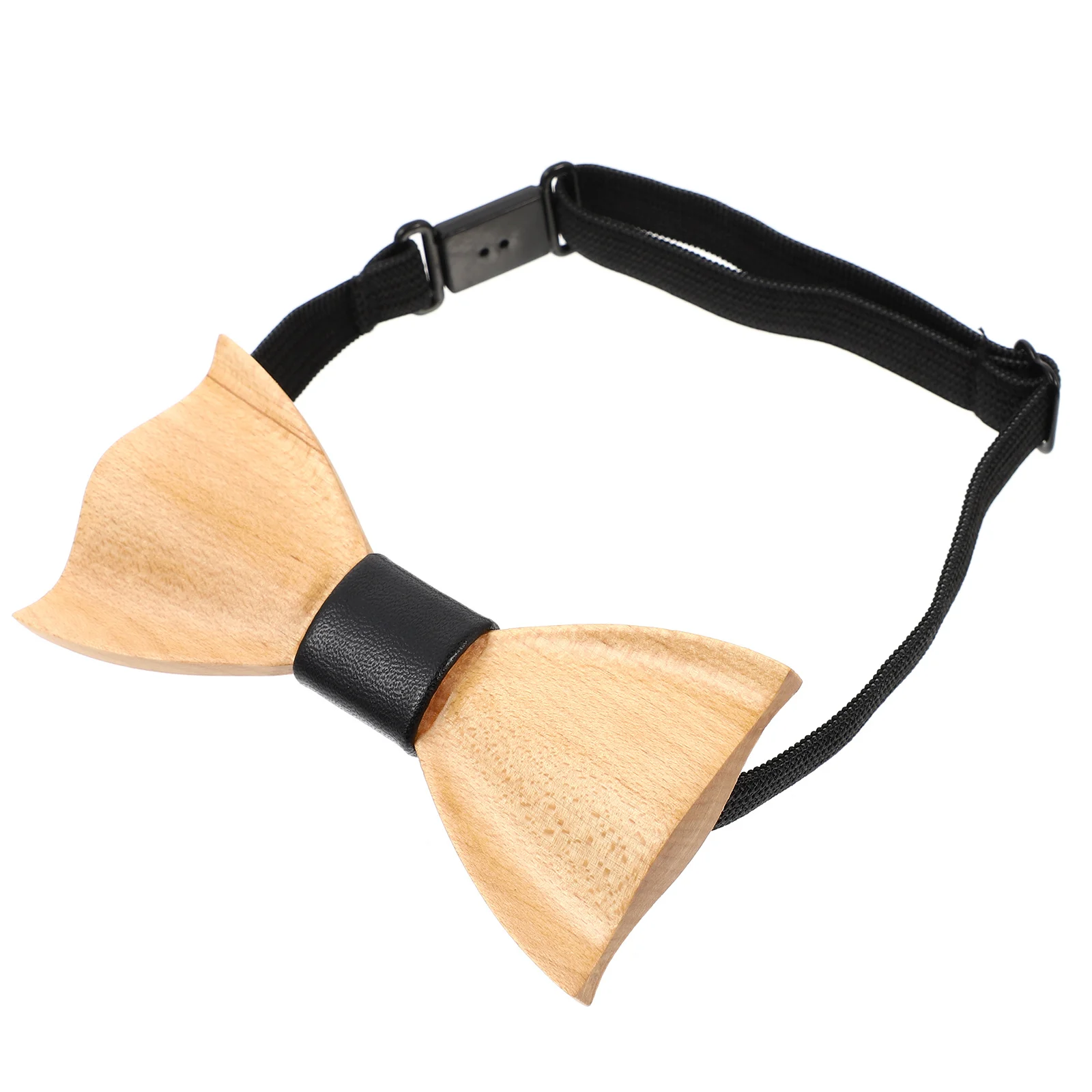 

1Pcs Kids Wooden Bow Tie Elegant Party Suit Decoration Festival Dress Bowtie Children Formal Clothing Accessory Baby Students