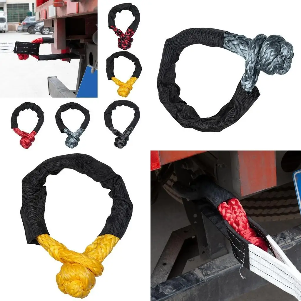 

652F Synthetic Soft Shackles for Recovery and Towing for Car Truck Vehicle Recovery 17ton, 37400lbs Shackles