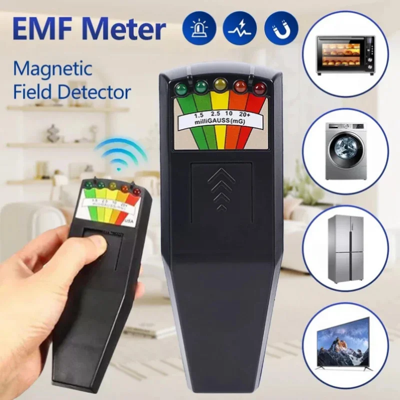 

Electromagnetic Radiation Tester Portable Digital LCD Electric Magnetic Field EMF Meter Dosimeter Detector Electrical Instrument