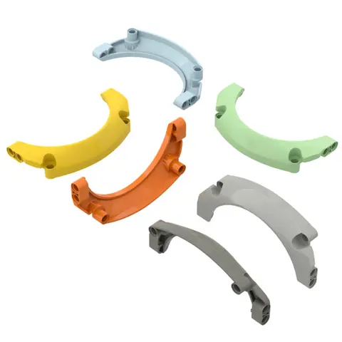 No. 43 Panel Car Mudguard Arched 11x2x5 Rounded Top Building Blocks Small Particle DIY Modified Technical Accessories 3538