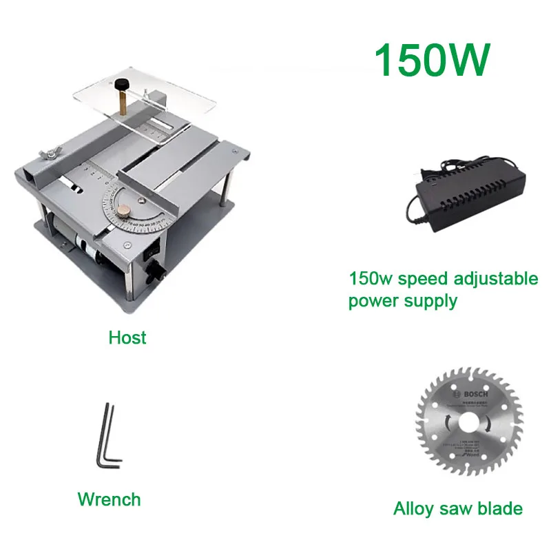 Small and Micro Multi-function Table Saw PCB Small Desktop Cutting Machine Diy Model Woodworking Household Mini Electric Saw