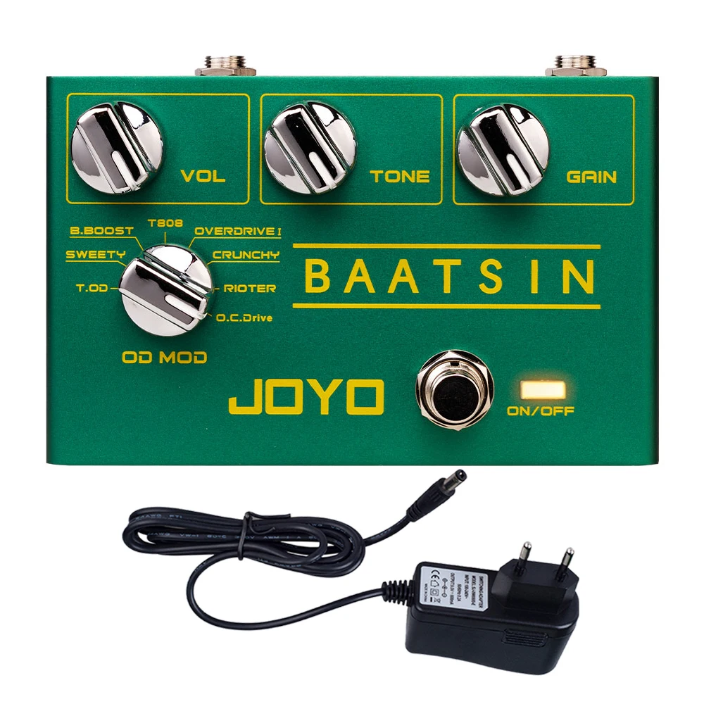JOYO R-11 BAATSIN 8-in-1 Overdrive & Distortion pedaal Klassieke overdrive/distortion geluiden Zuiver analoog elektrisch gitaarpedaal