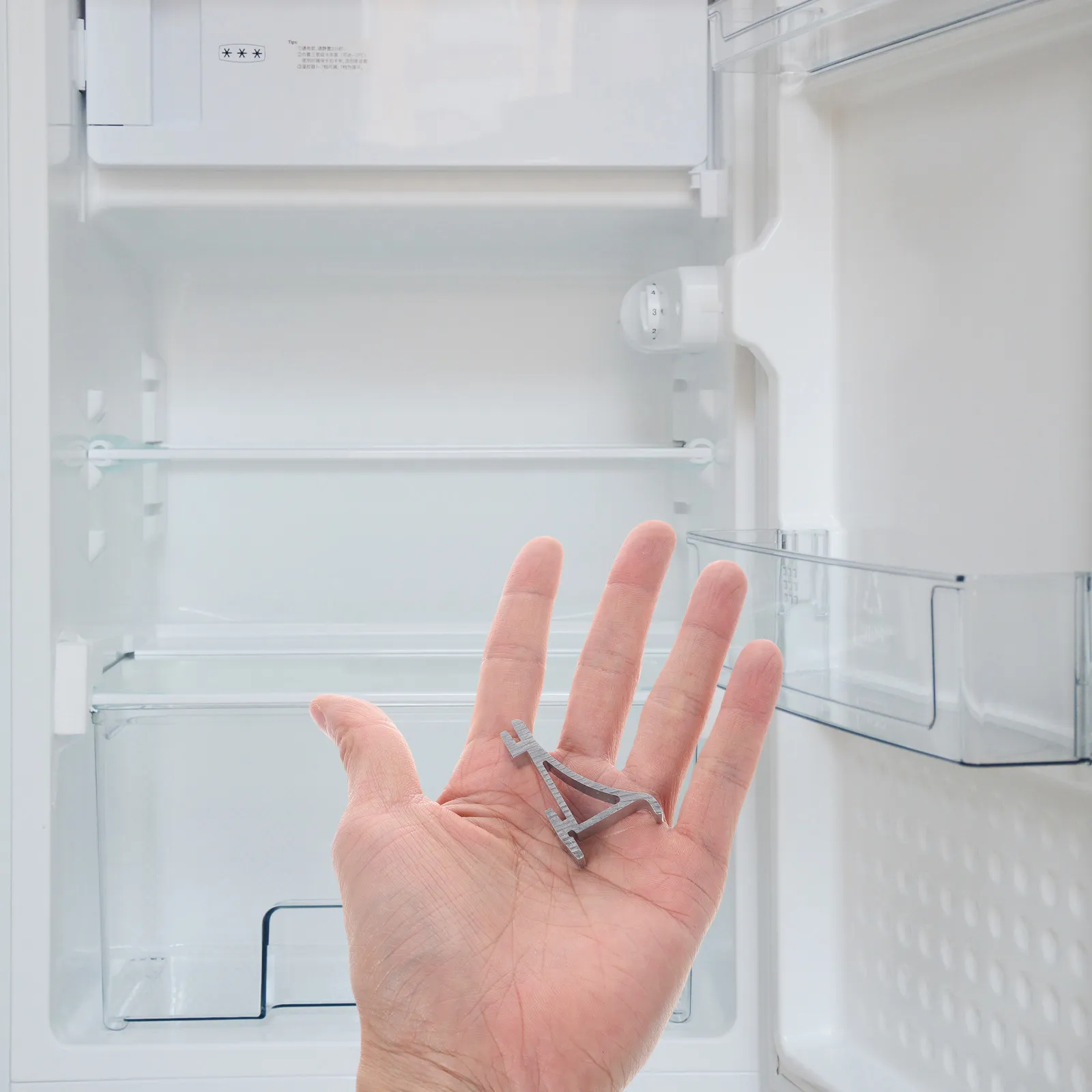 10Pcs Heavy-Duty Thickened Aluminum Refrigerator Shelf Clips Freezer Shelf Clip Hooks for Home Commercial Display Cabinet