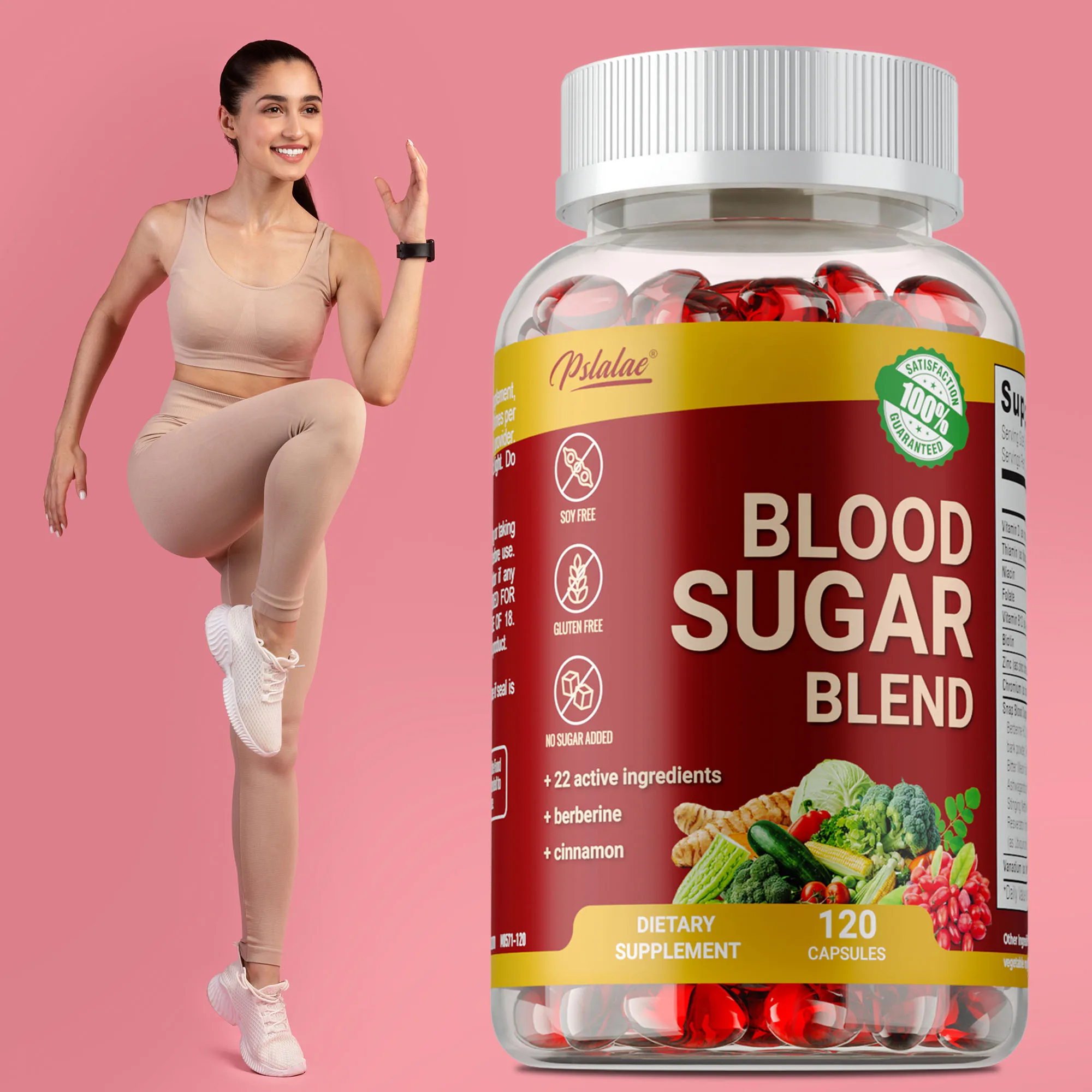 

Blood Sugar Blend Capsules - Antioxidant, Supports Healthy Blood Sugar, Promotes Heart & Cardiovascular Health, Increases Energy