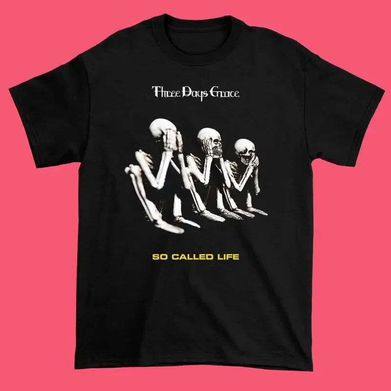 Three Days Grace So Called Life Cotton All Size Black T Shirt JU229
