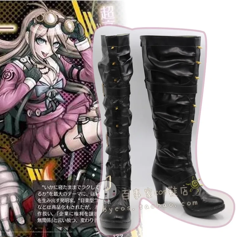 

Danganronpa V3 Killing Harmony Miu Iruma Косплей Костюм Обувь Сапоги из искусственной кожи ручной работы