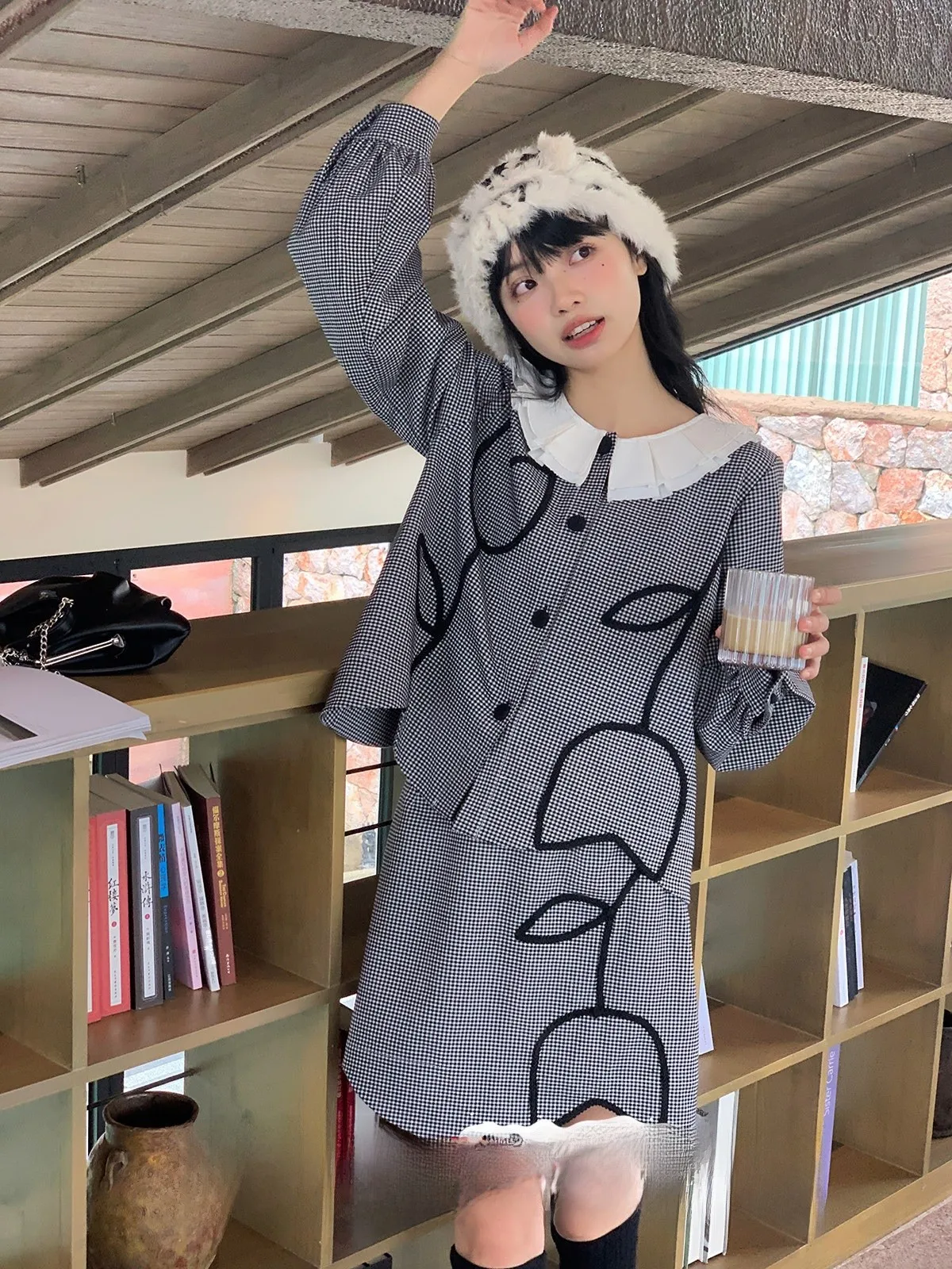 

Комплект юбки с высокой талией в клетку-тюльпана, женская весенняя коллекция Faion, костюм из двух предметов для пикантной девушки, легкий удобный материал