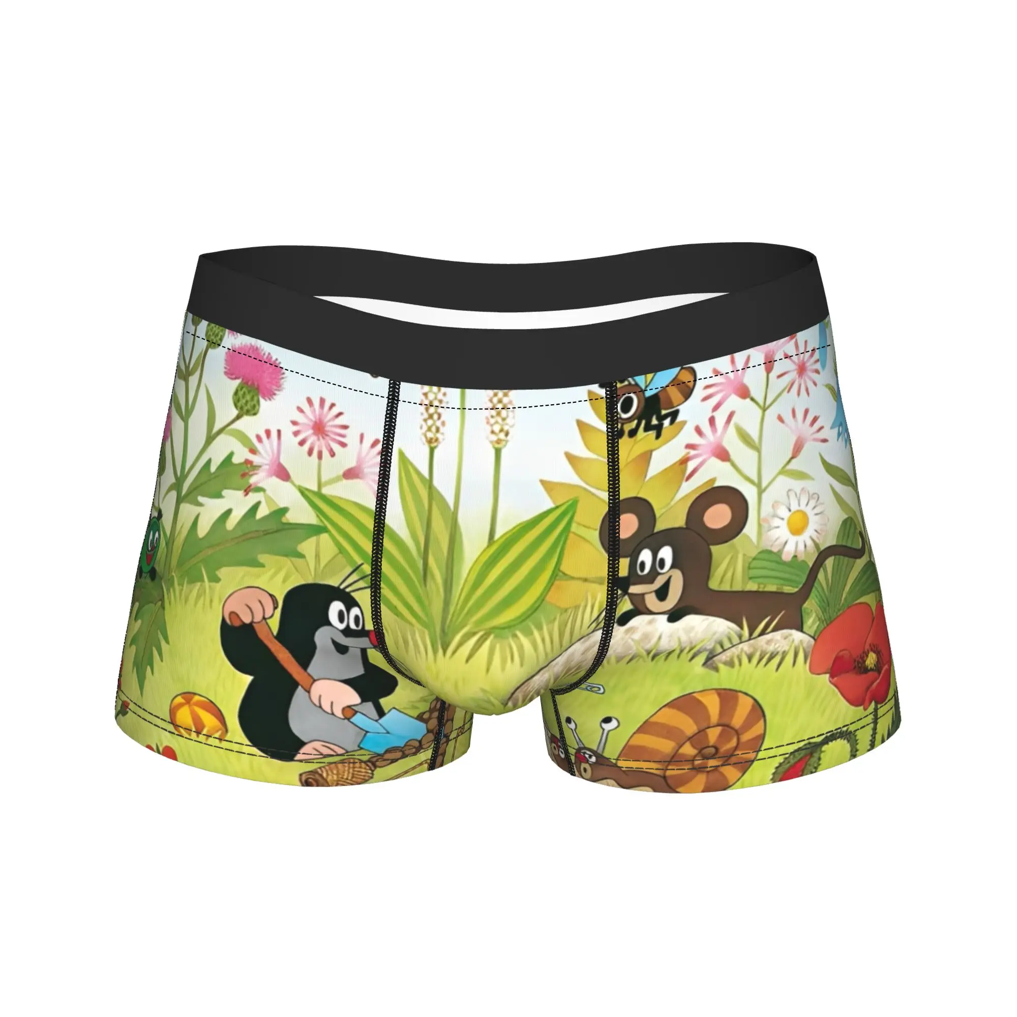 The Little Mole Cartoon Animal Men Boxer Briefs Ultra Soft Underwear  Underpants