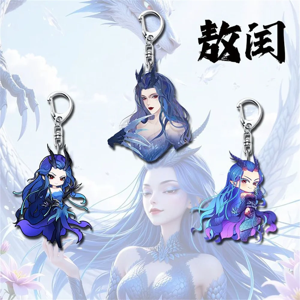 

6CM Charm Anime NE ZHA Acrylic Keychain Model Cosplay Characters Ornament Accessories Goods Collection Gifts