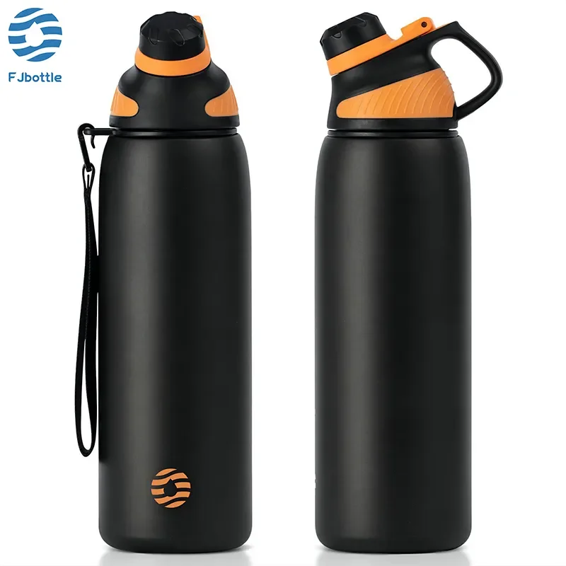 

Thermos Double Wall Vacuum Flask With Magnetic Lid Outdoor Sport Water Bottle Stainless Steel Thermal Mug Leak Proof