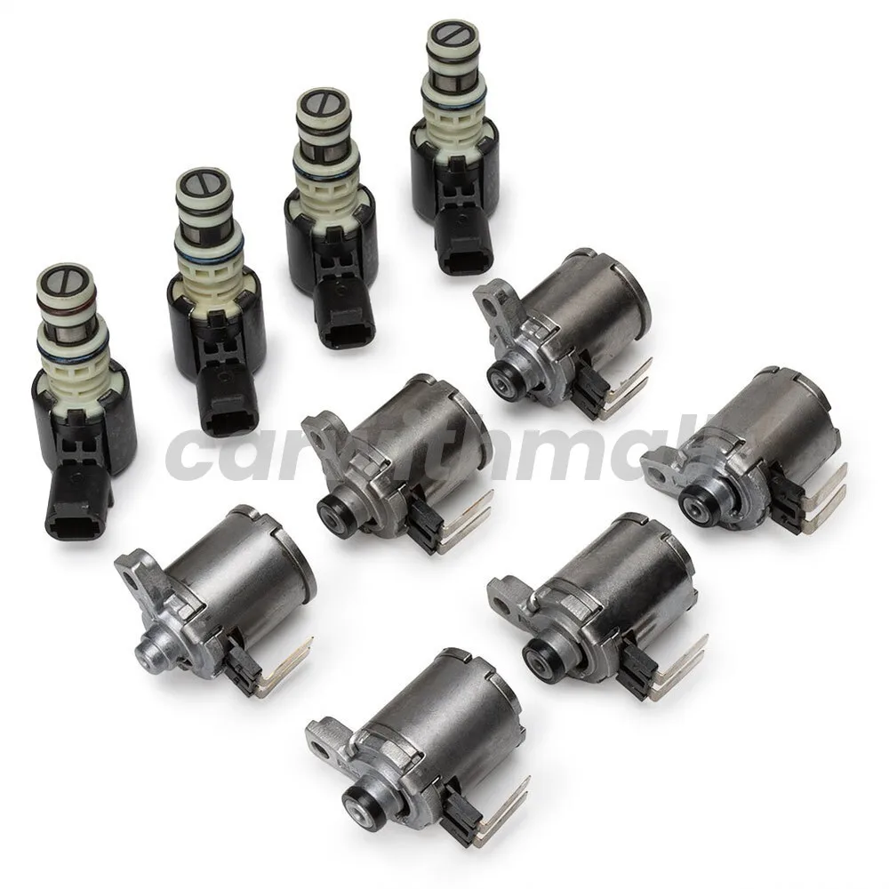 

10 шт./компл. комплект электромагнитных клапанов автоматической коробки передач для Korando Ssangyong BTR M11 M78 QR640AHA