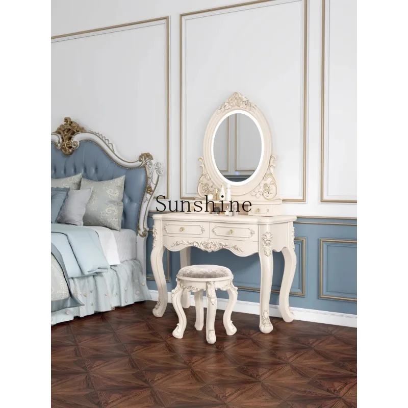 

Small apartment dressing table Multifunctional modern simple dressing table Luxury princess dressing table