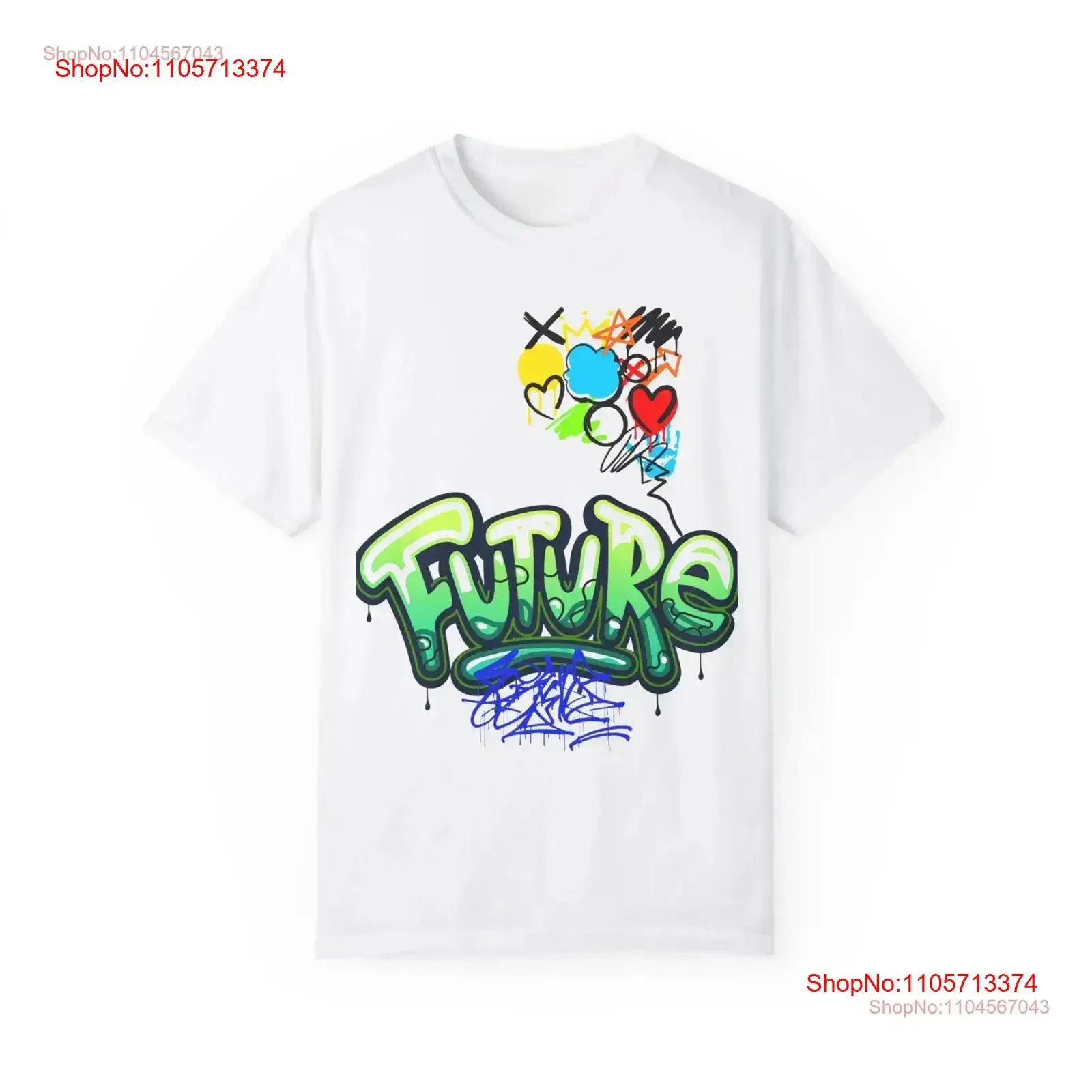 Футболка FutureT T-Shirt ArT: Красочные винтажные футболки в стиле хип-хоп, окрашенные в готовом изделии, с эффектом потертости, модные, слегка комфортные, уличная одежда унисекс