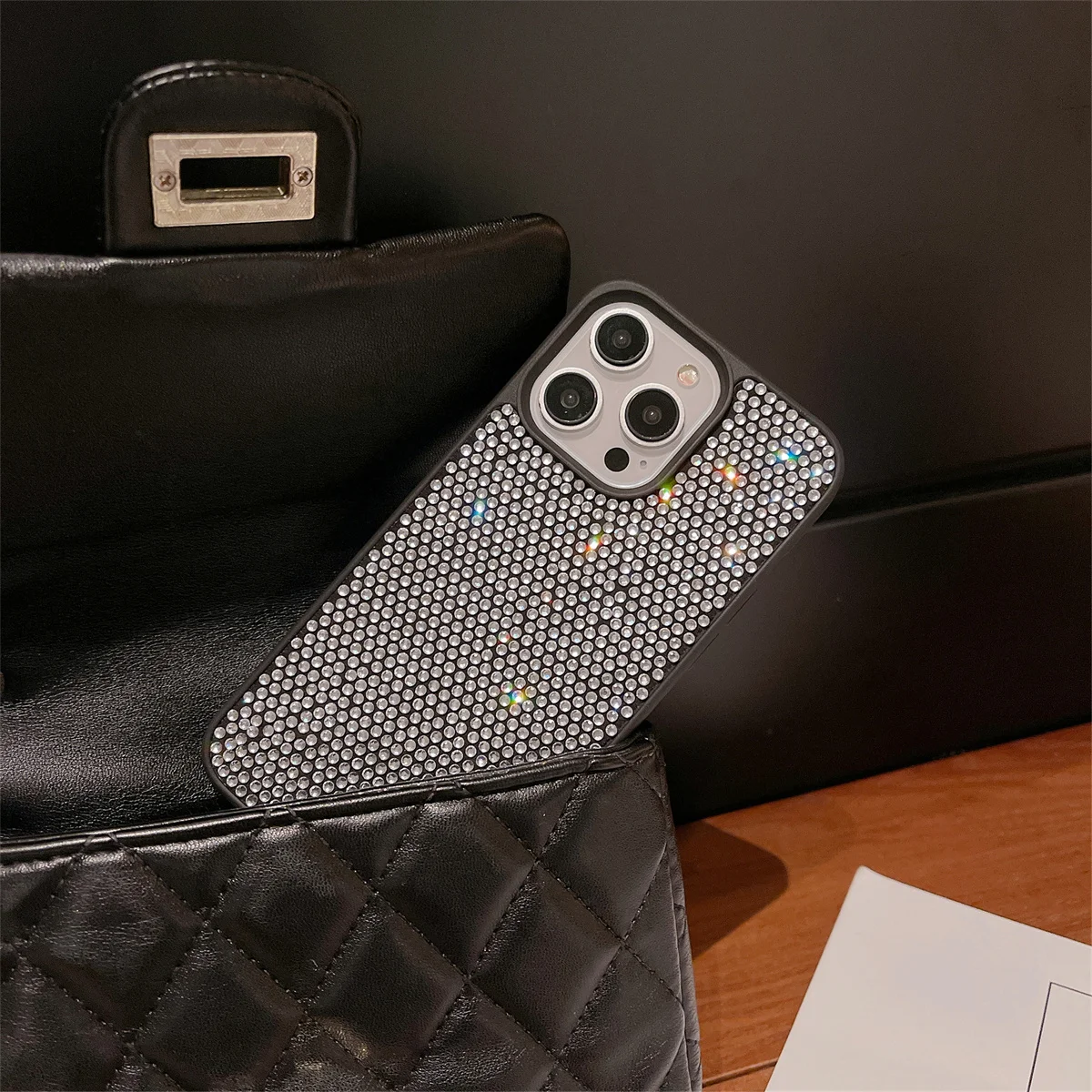 Luxe Bling Glitter Crystal Flash Diamond Telefoon Case Voor iPhone 15 14 Pro Max 13 Pro Max Mode Shockproof Case cover Funda